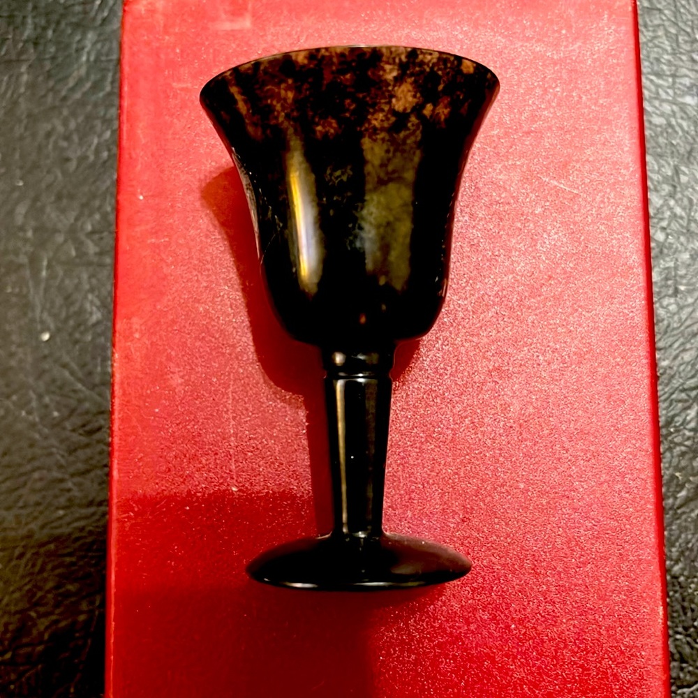 Antique 1900 Chinese Jade mini goblet